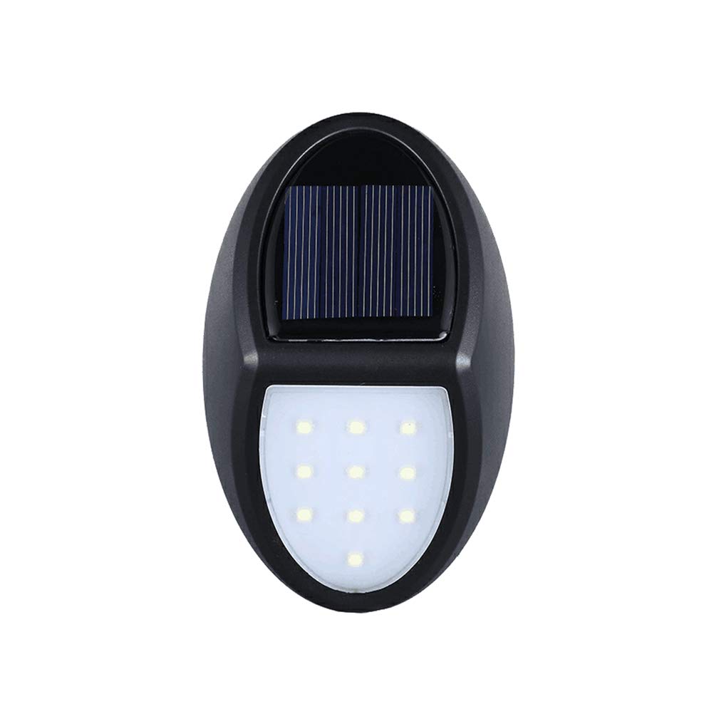 Uonlytech Solar Wall Light Garden Solar LED Wall Fence Light for Outdoor Hallway Garden Garage