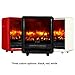 RICHFLAME Olivia 1500W Portable Electric Fireplace Heater Stove 12 inch, Black