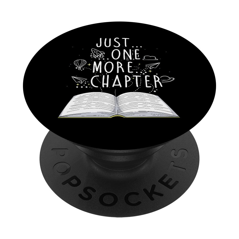 Reader Gifts Just One More Chapter Bookworm Reading Books PopSockets Swappable PopGrip
