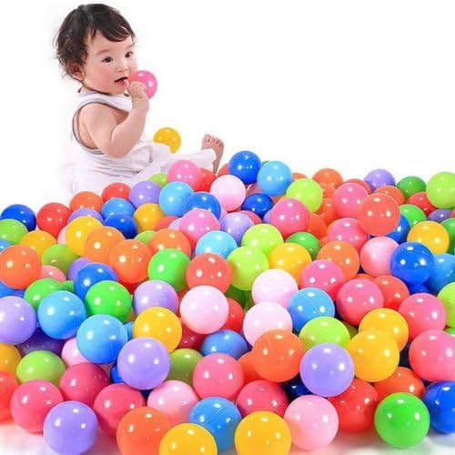 50 pcs Swim Safty Secure Baby Kid Pit Toys Colorful Soft Plastic Ocean Ball