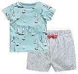 Fiream Little Boys' Summer Cotton shortsleeve clothing Sets(20106TZ,3T)