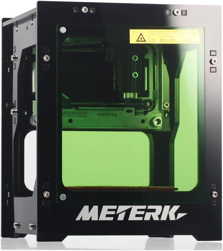 Meterk Laser Engraver Printer,1500mW Portable Laser Engraving Machine Household Art Craft DIY Mini Engraving Printing USB/Wireless Bluetooth4.0 for iOS/Android/PC with Alloy