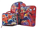 Fast Forward Large Backpack with Lunch Kit and Binder Spiderman