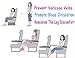 Foot Rest - Portable Travel Footrest for Airplane Ergonomic Adjustable Height Foot Hammock Cushion to Relieve Knee Pain Flight Under Desk for Car Home Office Foldable Footstool with Sleep Mask (Black)
