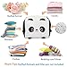 Panda Stuffed Animal Bean Bag Chair Cover Toy Storage Large Size 24x24 Inch Velvet Extra Soft Plush Organization for Kids Toys Blankets Towels Clothes Household Supplies