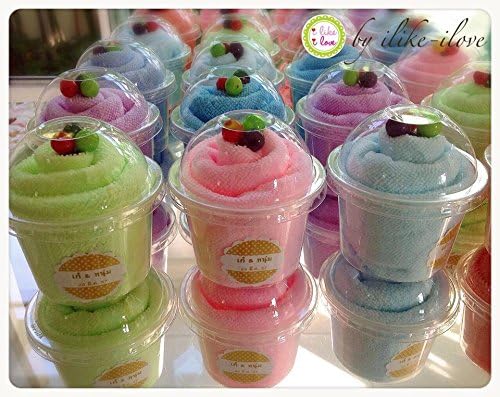 Souvenir Gift Fabric Cupcakes Nano-Sized Cloth 11x11 inch Color. Mixed Color