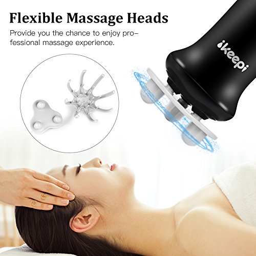 Ikeepi Electric Head Massager Scalp Massager Battery Operated with