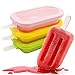 Silicone Popsicle Molds Set of 3 - Reusable Popsicle Mold Ice Cream Pop Molds - Silicone Lollipop Mold DIY Hand Made Ice Cream Maker for Kids - BPA Free, Classic (Regular Shape)
