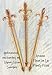 Gold Plastic Spoons, PACK of 150 Golden Secrets w/Signature Party Picks
