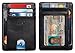 NapaWalli RFID Blocking Minimalist Genuine Leather Slim Front Pocket Wallet U (Alaska Black)