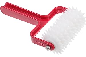 Hemoton Pizza Dough Roller Pizza Crust Roller Dough Docker Baking Tools Handle Docker for Cookie Cake Pie Pastry Bread