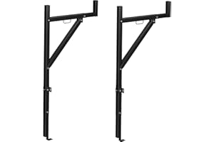 Hipicute Truck Racks, Ladder Rack for Trailer for Pickup Load 250 Lbs, 44.5-49.5" Adjustable Height, Extendable Truck Ladder Racks for Kayak, Surfboard, Construction Wood