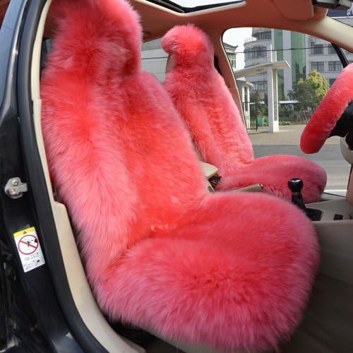 Genuine Sheepskin Universal Car Seat Covers 2 Pieces (color3)