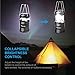 2 Pack Collapsible LED Camping Lanterns, Flashlights Emergency Tent Light for Backpacking, Hiking, Fishing - Outdoor Portable Lighting Camping Equipment