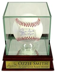 Collectibles: St. Louis Cardinals Ozzie Smith Autographed Official MLB Baseball w/ “The Wizard” Inscription w/ Custom Case (COA) - Sports Gallery Authenticated