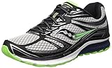 Saucony Men's Guide 9 Running Shoe, Grey/Navy/Slime, 9.5 M US