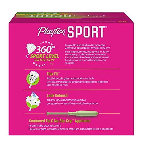 Playtex Sport Tampons with FlexFit Technology, Regular & Super Multi