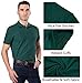 Fastorm Mens Short Sleeve Golf Polo Shirt Performance Uniforms Solid Collar Top