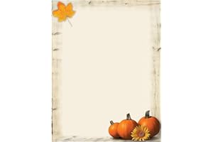 Great Papers! Pumpkin Sunflower Letterhead, 80 count, 11" x 8.5" (2017014)