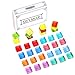 DIYSELF 36 Pack Glass Fridge Magnets Refrigerator Magnets Office Magnets Small magnets Colorful Magnets for Whiteboard