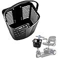 Front Basket Assembly for Mobility Electric Scooter, Elderly Scooter Aids Accessories, 10" x 9" x 8"