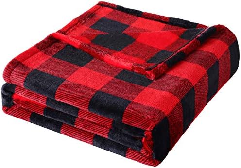 Fomoom Buffalo Plaid Throw Blanket