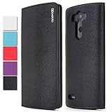 LG G3 Case - Poetic LG G3 Case [FlipBook Series] - [Lightweight] [Professional] PU Leather Protective Flip Cover Case for LG G3 Black (3 Year Manufacturer Warranty From Poetic)