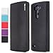 LG G3 Case - Poetic LG G3 Case [FlipBook Series] - [Lightweight] [Professional] PU Leather Protective Flip Cover Case for LG G3 Black (3 Year Manufacturer Warranty From Poetic)