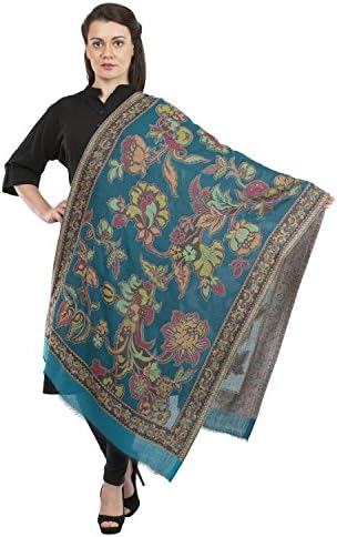La Vastraa Women’s Multicolor Soft Silk Stole w/Flower Woven Design
