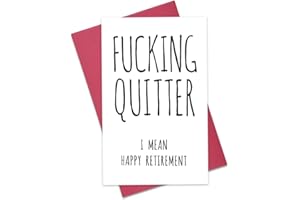 Funny Happy Retirement Gifts Card for Colleague Coworker Farewell Gifts for Men Women Humorous Retiring Card Gift for Friends