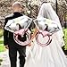 STOBOK 2pcs diamond ring balloons ring shape foil balloons romantic wedding bridal shower anniversary engagement party decoration - large size (rose gold)