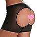 FOCUSSEXY Hot Womens Butt Lifter Boy Shorts Shapewear Butt Enhancer Control Panties Black