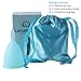 LEASEN Menstrual Cup-Health Care Soft Silicone Lady Cup-A Perfect Feminine Alternative to Sanitary Napkins(Blue,Small)