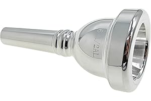 Cheerock 6 1/2AL Trombone Mouthpiece, Silver Plated Mouthpiece, Euphonium Mouthpiece with Superior Sound, Excellent for Baritone and Trombone Instrument Accessories