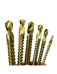 wrisky 6 x Práctico Ti corte broca para madera de carpintería metal agujero sierra corona hss