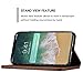 iPhone 8, 5.8 inches, PU Leather Wallet Phone Case iPhone Case with Card Holder Kickstand Protective Flip Cover Brown Cover