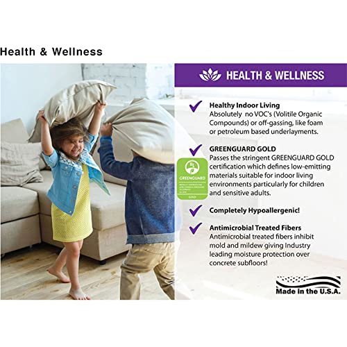 QuietWalk Laminate and Floating Wood Flooring Underlayment with Attached Vapor Barrier Sound