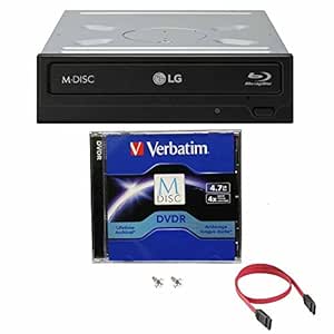 LG 14X Blu-ray M-Disc CD DVD BDXL BD Quemadora Grabadora con 1pk Mdisc