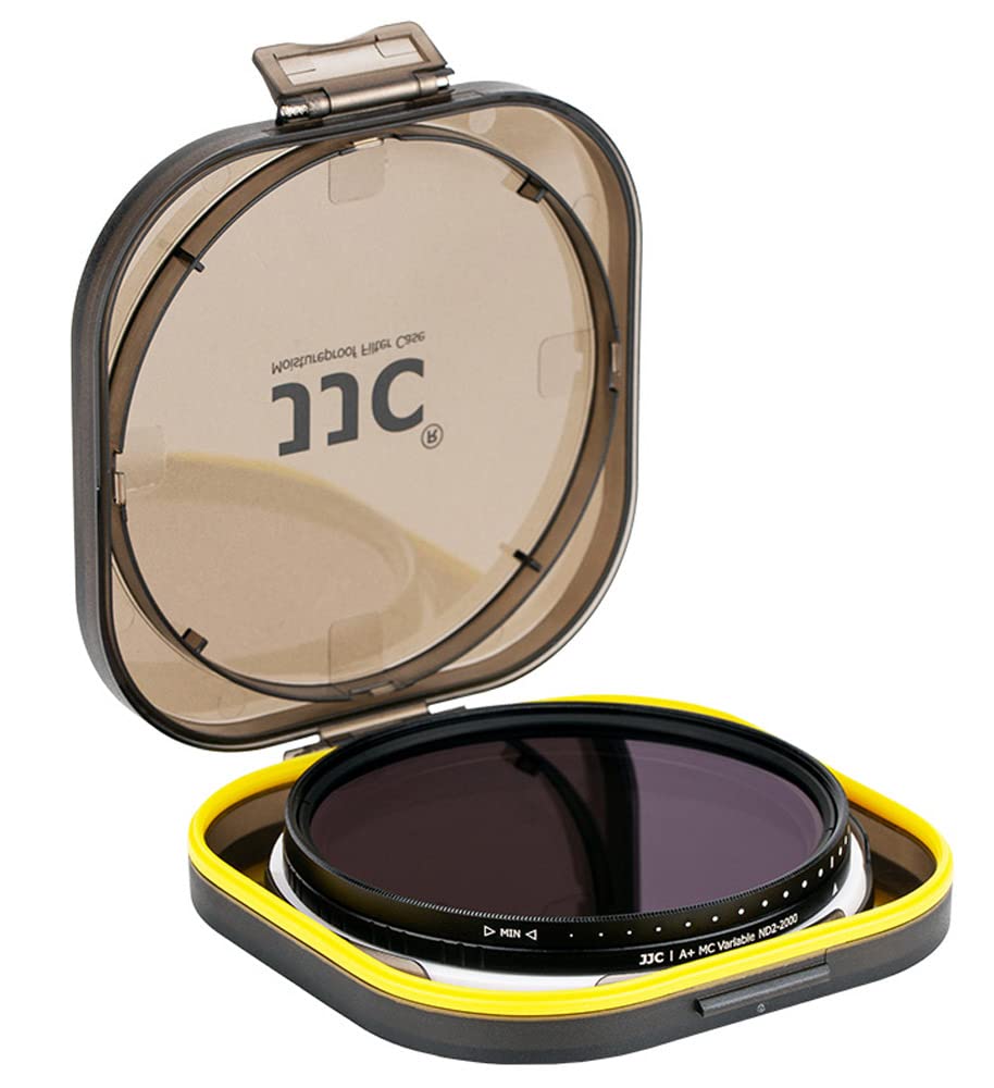 JJC 49mm Variable ND Filter (ND2 - ND2000) Adjustable Neutral Density Lens Filter, 18-Layer Coating, HD Optical Glass, for DSLR Camera Lens Landscape Photography