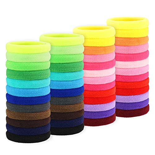 Ordenado 90pcs Girls No-damage Elastic HairBand Rope Tiny Ponytail Holder Mixed Colors Headband Accessories