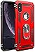 iPhone X Case | iPhone Xs Case [ Military Grade ] 15ft. Drop Tested Protective Case | Kickstand | Wireless Charging | Compatible with Apple iPhone X Case | iPhone Xs Case- Red