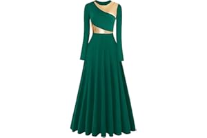 ORIDOOR Women Worship Liturgical Dance Dress Full Length Church Robe Modern Praise Dance Dress Lyrical