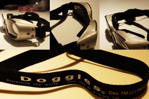 Doggles ILS Large Racing Flames Frame and Orange Lens