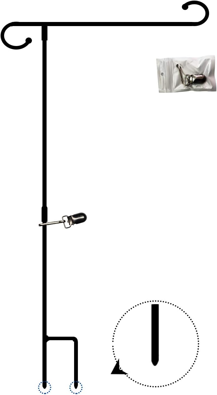 Flagpole Hardware - Garden Flag Pole Stand Durable Garden Flag Holder18 X35.5 Yard Banner Pole Stands for Outdoor Display Decorative Flags 12.5