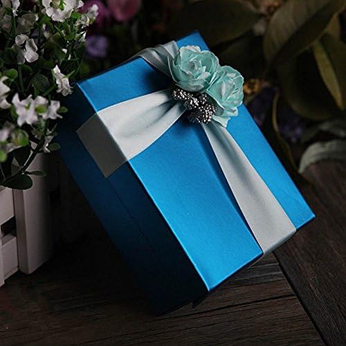 Moleya 20pcs Royal Blue Paper Party Favors Candy Boxes for Bridal Shower and Baby Shower