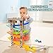 Top Bright Wooden Race Track Toys Gifts for 2 3 Year Old Girl Boy Toddle Toys Ramp Racer with 6 Mini Cars
