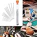 Cutelec 12 Pieces Leather Stitching Needle with 4 Different Sizes for Leather Projects with Clear Bottle