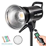 Godox SL-60W 60W CRI95+ White Version LED Video Light,5600±300K Continuous Output Lighting with Bowens Mount &Wireless Remote for Video Recording,Children Photography,Wedding,Outdoor Shooting (110V)