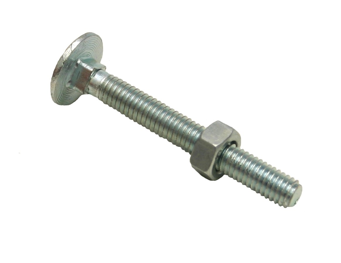 Centurion FA174P Small Carriage Bolts and Nuts, MultiColour, M8 x 100