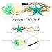 Starfish Shell Wave Headband, Elastic Flowers Hairband, Flower Headpiece, Mermaid Hair Band